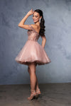 Load image into Gallery viewer, Wholesale Graduation Off Shoulder Sleeveless Hoco Dress By LA2129