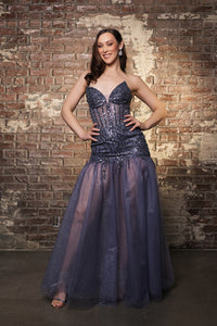 Wholesale Formal Dress Strapless Prom Evening Sheath Gown By LA2131