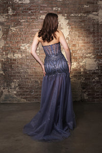 Wholesale Formal Dress Strapless Prom Evening Sheath Gown By LA2131