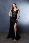 Load image into Gallery viewer, Wholesale Gala Dress Prom Off-Shoulder Sequin Sheath Gown By LA2132