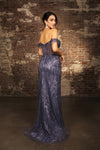 Load image into Gallery viewer, Wholesale Gala Dress Prom Off-Shoulder Sequin Sheath Gown By LA2132