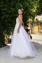Load image into Gallery viewer, Wholesale Engagement Dress Plunging Neck A-Line Dress By LA2135
