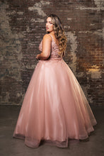 Load image into Gallery viewer, Wholesale Special Occasion Dress Plunging Neck A-Line Dress By LA2135