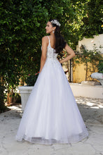 Load image into Gallery viewer, Wholesale Engagement Dress Plunging Neck A-Line Dress By LA2135