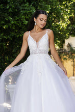 Load image into Gallery viewer, Wholesale Engagement Dress Plunging Neck A-Line Dress By LA2135