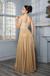 Load image into Gallery viewer, Wholesale Evening Dress Plunging V-Neck High Slit By LA2137