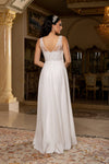 Load image into Gallery viewer, LA2137 Wholesale Ivory Lace Appliqué A-Line Wedding Dress with Pockets &amp; Shimmer Chiffon Skirt - - Wedding Dress LA Merchandise
