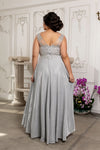 Load image into Gallery viewer, Wholesale Plunging V-Neck High Slit Plus Size Evening Dress By LA2137B - - Dress LA Merchandise