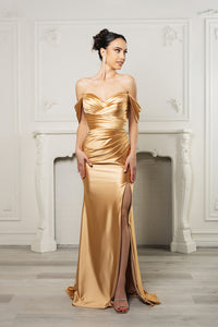 Wholesale Prom Dress Off-Shoulder Sleeveless Formal Dress By LA2138B