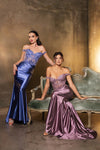Load image into Gallery viewer, Wholesale Prom Dress Off Shoulder Mermaid Sequin Gala Gown By LA2141
