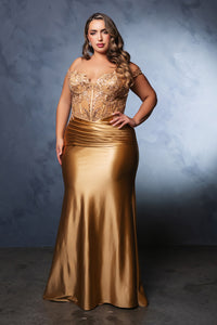 Wholesale Prom Dress Off Shoulder Mermaid Sequin Gala Gown By LA2141