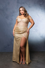 Load image into Gallery viewer, Wholesale Gala Dress Spaghetti Strap V-Neck Prom Gown By LA2142