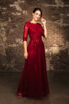 Load image into Gallery viewer, Wholesale Mother Of The Bride Dress 3/4 Sleeves Formal Gown By LA2143