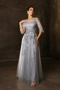 Wholesale Mother Of The Bride Dress 3/4 Sleeves Formal Gown By LA2143