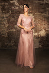Load image into Gallery viewer, Wholesale Mother Of The Bride Dress 3/4 Sleeves Formal Gown By LA2143