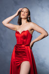 Load image into Gallery viewer, Wholesale Formal Dress Sweetheart High Slit A-Line Gala Gown By LA2144 - - Dress LA Merchandise