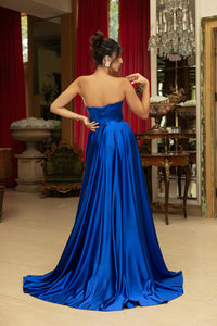 Wholesale Formal Dress Sweetheart High Slit A-Line Gala Gown By LA2144