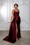 Load image into Gallery viewer, Wholesale Prom Dress Square Neck Sleeveless Formal Gown By LA2145B