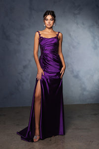 Wholesale Prom Dress Square Neck Sleeveless Formal Gown By LA2145B