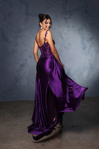 Wholesale Prom Dress Square Neck Sleeveless Formal Gown By LA2145B