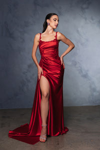 Wholesale Prom Dress Square Neck Sleeveless Formal Gown By LA2145B