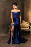 Load image into Gallery viewer, Wholesale Red Carpet Dress Sequin Off Shoulder Formal Gown By LA2146B