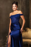 Load image into Gallery viewer, Wholesale Red Carpet Dress Sequin Off Shoulder Formal Gown By LA2146B