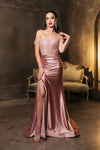 Load image into Gallery viewer, Wholesale Red Carpet Dress Sequin Off Shoulder Formal Gown By LA2146B