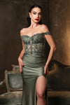 Load image into Gallery viewer, Wholesale Red Carpet Dress Sequin Off Shoulder Formal Gown By LA2146B
