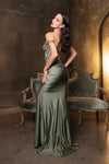 Load image into Gallery viewer, Wholesale Red Carpet Dress Sequin Off Shoulder Formal Gown By LA2146B