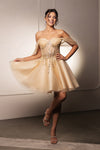 Load image into Gallery viewer, Wholesale Cocktail Dress Off Shoulder Sleeveless A-Line By LA2147