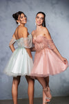 Load image into Gallery viewer, Wholesale Cocktail Dress Off Shoulder Sleeveless A-Line By LA2147