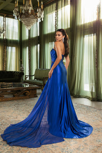 Wholesale Evening Dress Asymmetric Neck Sheath Prom Gown By LA2150