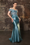 Load image into Gallery viewer, Wholesale Mother Of The Groom Dress Off The Shoulder Sequin Gown By LA2151 - SEAMIST - Dress LA Merchandise