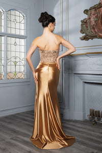 Wholesale Prom Dress Sweetheart High Side Slit Gala Gown By LA2152