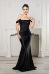Load image into Gallery viewer, Wholesale Formal Dress Mermaid Strapless Prom Gown By LA2153B - BLACK - Dress LA Merchandise