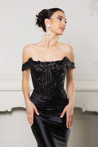Wholesale Formal Dress Mermaid Strapless Prom Gown By LA2153B