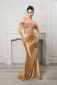 Wholesale Formal Dress Mermaid Strapless Prom Gown By LA2153B