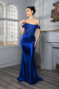 Wholesale Formal Dress Mermaid Strapless Prom Gown By LA2153B