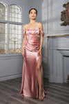 Load image into Gallery viewer, Wholesale Red Carpet Dress Sheath Off Shoulder Formal Gown By LA2155 - ROSEGOLD - Dress LA Merchandise