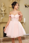 Load image into Gallery viewer, Wholesale Cocktail Sweetheart Off The Shoulder A-Line Hoco Dress By LA2159