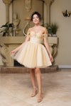 Load image into Gallery viewer, Wholesale Cocktail Sweetheart Off The Shoulder A-Line Hoco Dress By LA2159