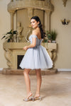 Load image into Gallery viewer, Wholesale Cocktail Sweetheart Off The Shoulder A-Line Hoco Dress By LA2159