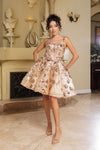 Load image into Gallery viewer, Wholesale Homecoming Scoop Neck Spaghetti Strap A-Line Dress By LA2160