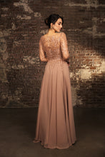 Load image into Gallery viewer, Wholesale Mother Of The Groom Dress Long Sleeve A-Line Gown By LA2161