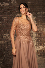 Load image into Gallery viewer, Wholesale Mother Of The Groom Dress Long Sleeve A-Line Gown By LA2161