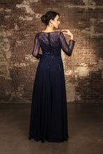 Load image into Gallery viewer, Wholesale Mother Of The Groom Dress Long Sleeve A-Line Gown By LA2161