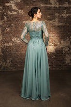 Load image into Gallery viewer, Wholesale Mother Of The Groom Dress Long Sleeve A-Line Gown By LA2161
