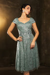 Load image into Gallery viewer, Wholesale Mother Of The Bride V-Neck Sequin A-Line Dress By LA2162
