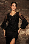 Load image into Gallery viewer, Wholesale Mother Of Groom Dress Sheath V-Neck Evening Gown By LA2163 - - Dress LA Merchandise